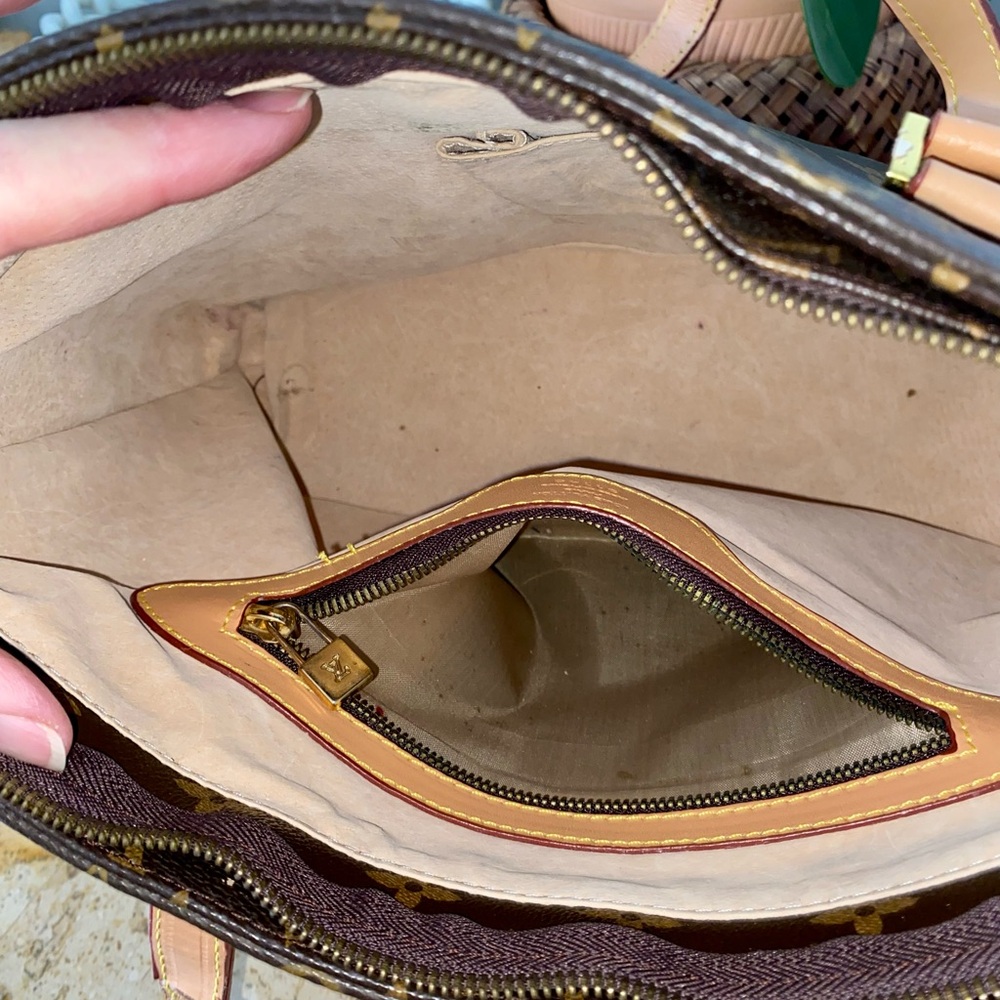 Monogram Canvas Brown Tote with Matching Monogram Wallet - Picture 3 of 12